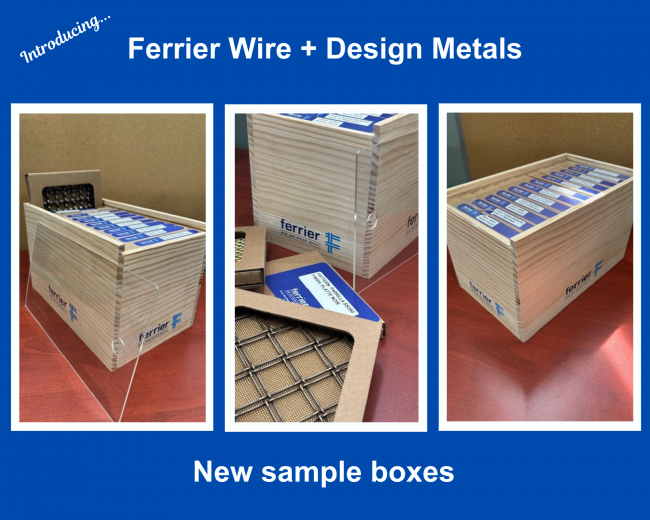 Ferrier Wire + Design Metals New Sample Boxes Ferrier Wire + Design Metals New Sample Boxes
