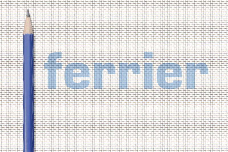 Ferrier bright aluminum insect screen