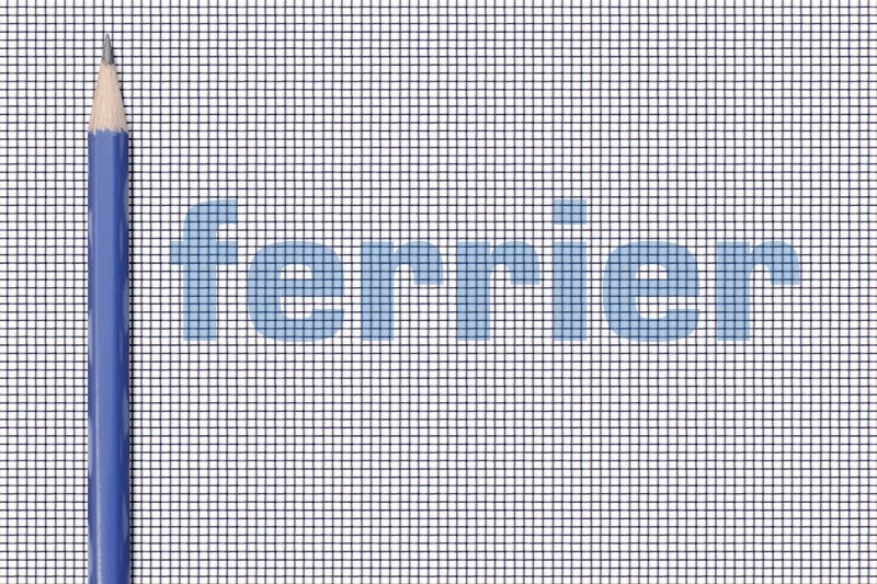 Ferrier black aluminum insect screen