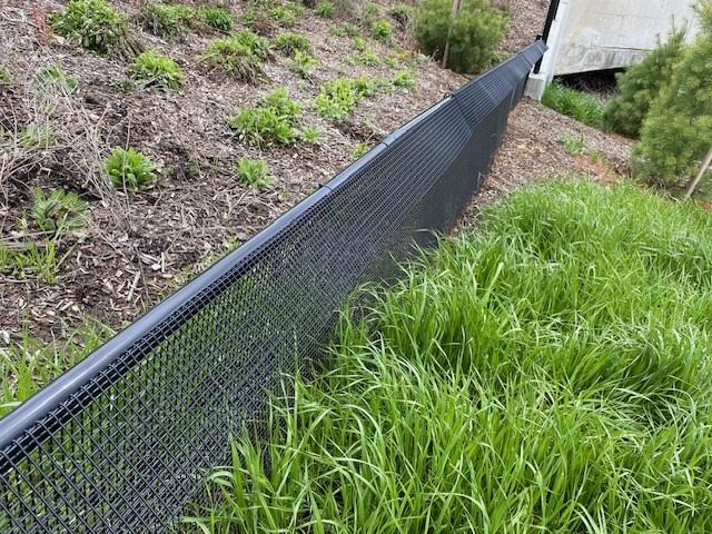 Black PVC Wildlife Barrier Black PVC Wildlife Barrier
